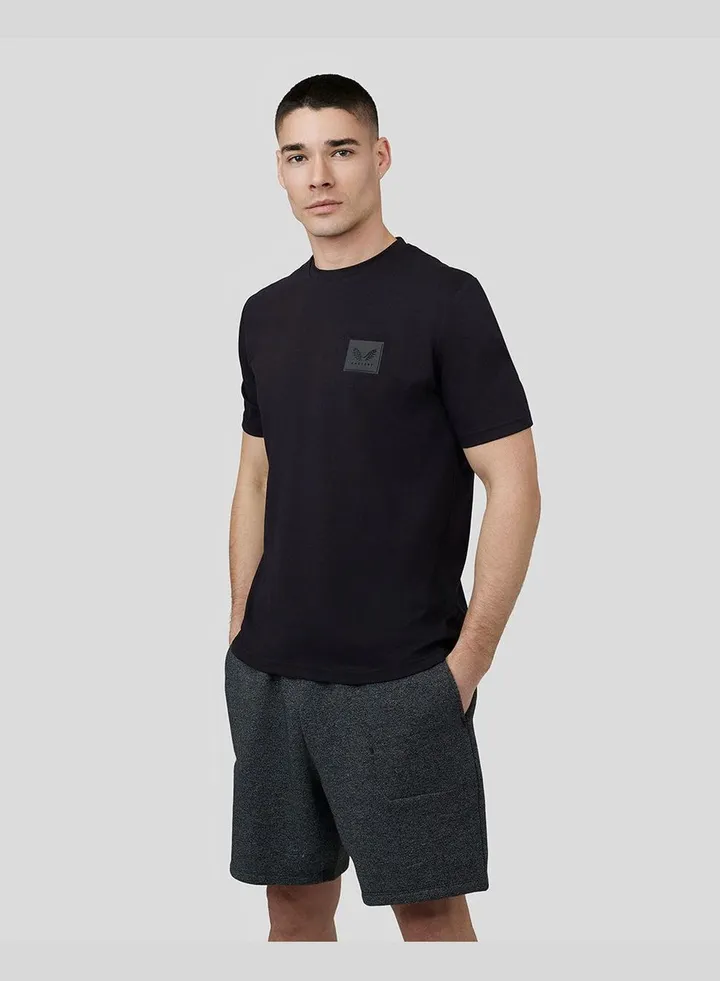 Men's Embroidered Logo T-shirt - Black