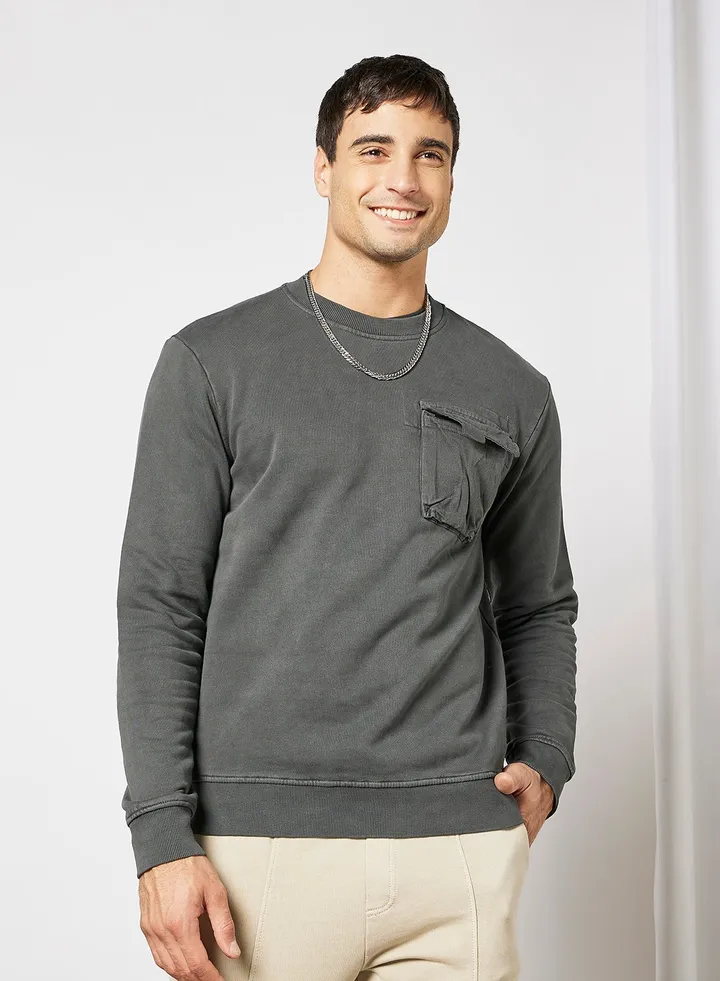 Chest Pocket Sweatshirt