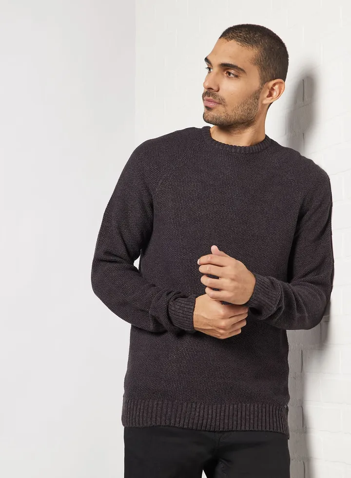 Ribbed Crew Sweater