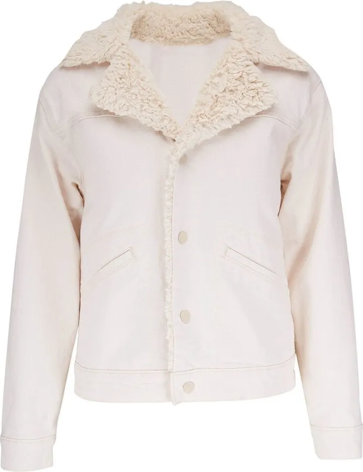 Shearling-Collar Jacket
