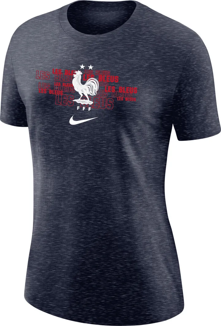 Nike Women's FFF Varsity T-Shirt in Blue
