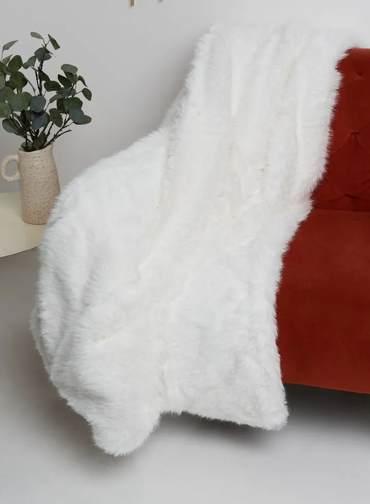 Faux Fur Throw