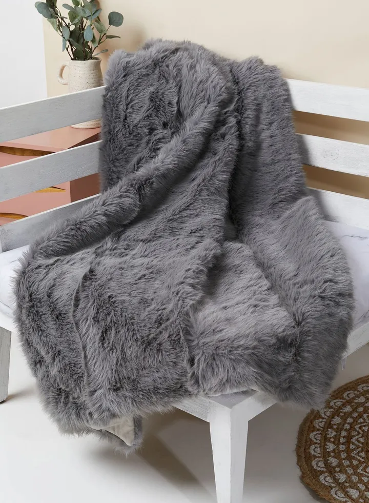 Faux Fur Throw