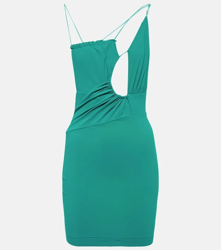 Cutout ruched minidress
