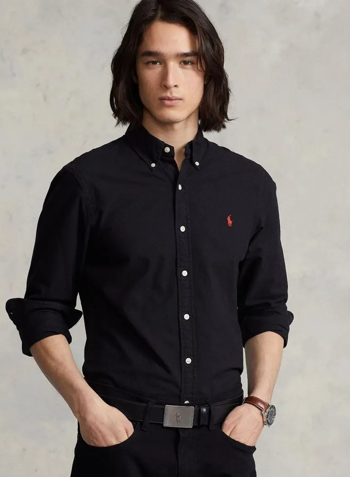 Slim Fit Garment-Dyed Oxford Shirt