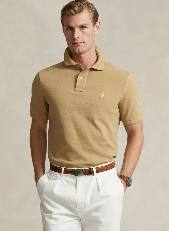 Classic Fit Mesh Polo Shirt