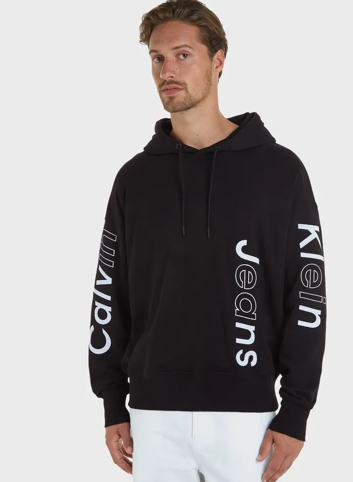 Blocking Graphic Hoodie