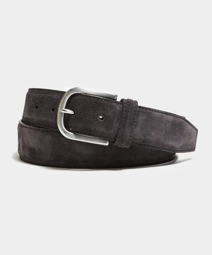 Andersons Suede Belt in Grey