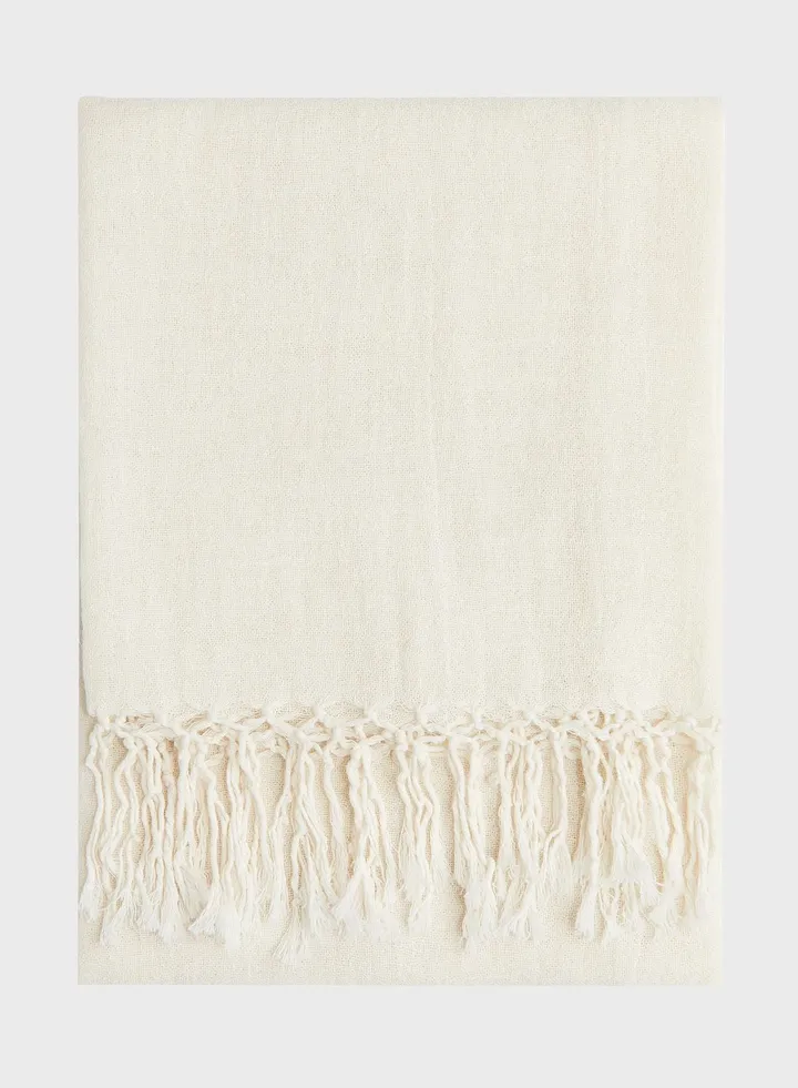 Linen-Blend Shawl