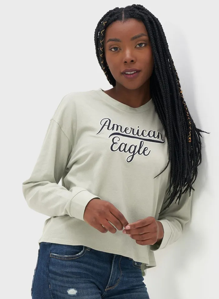 Crew Neck Graphic T-Shirt