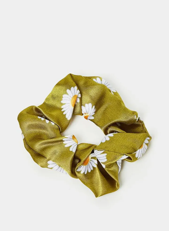 Pack Of 3 - Floral Print Scrunchie