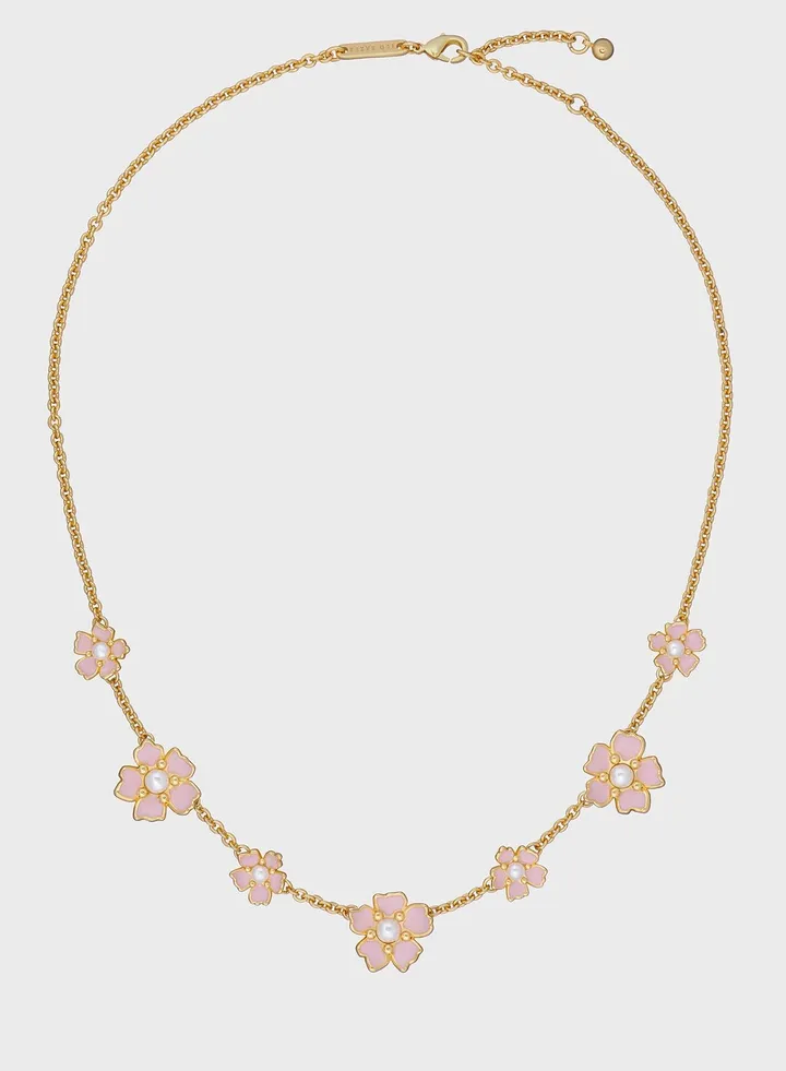 Petia Painted Flower Necklace
