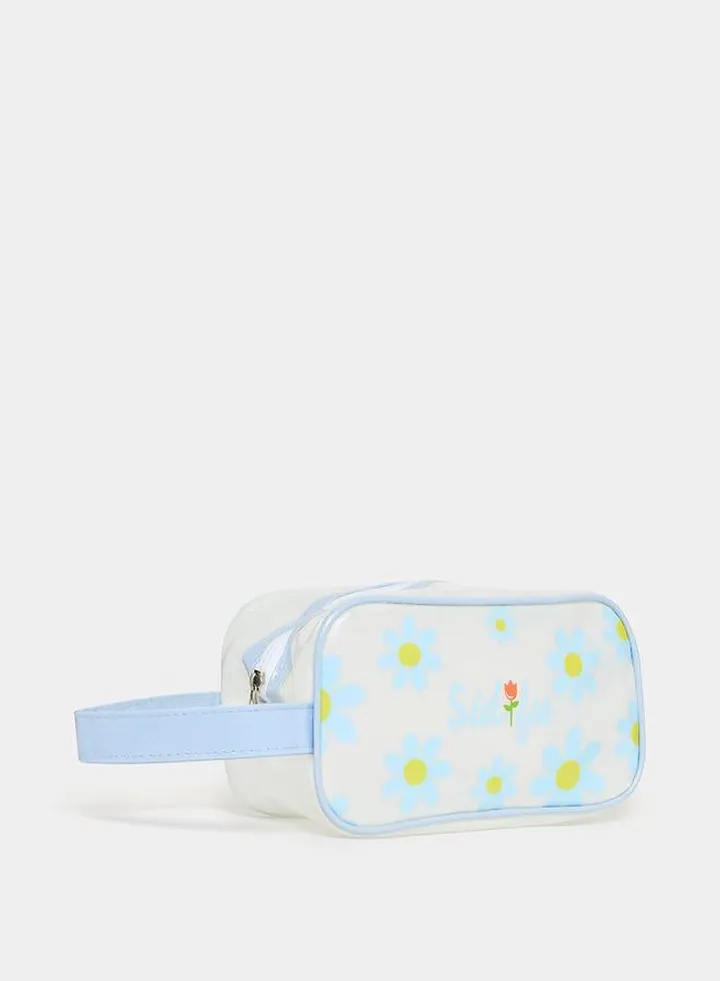 Floral Print Washbag