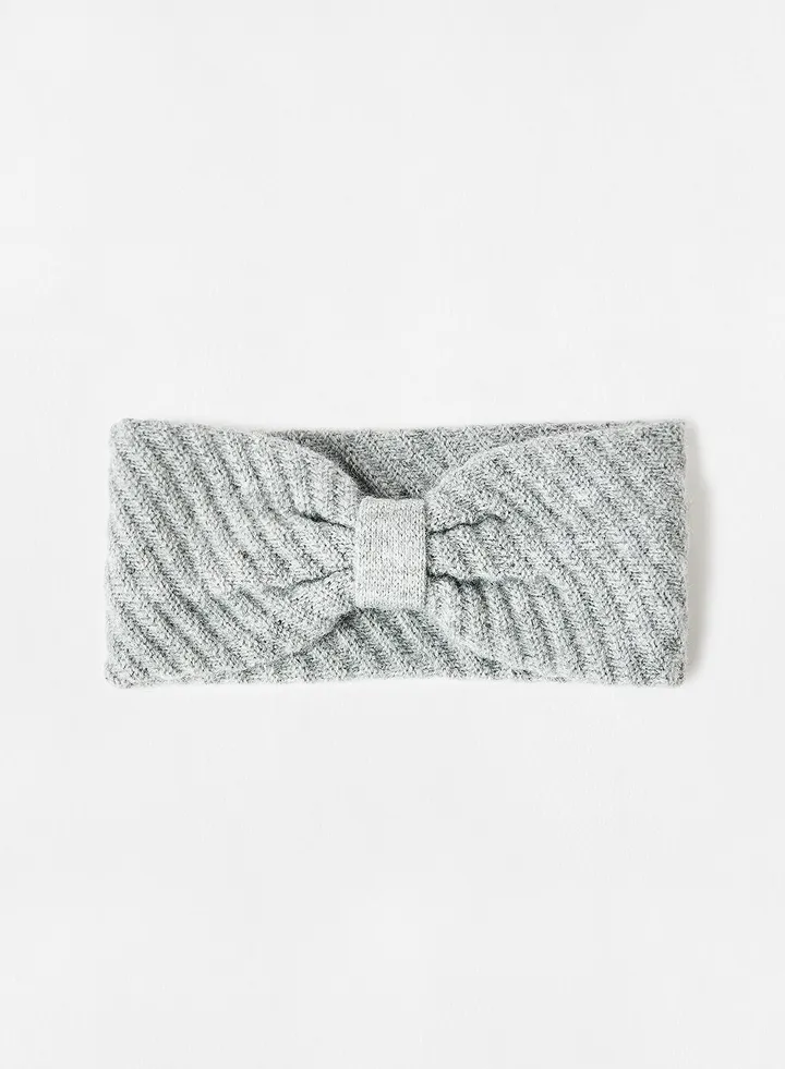 Knitted Bow Headband