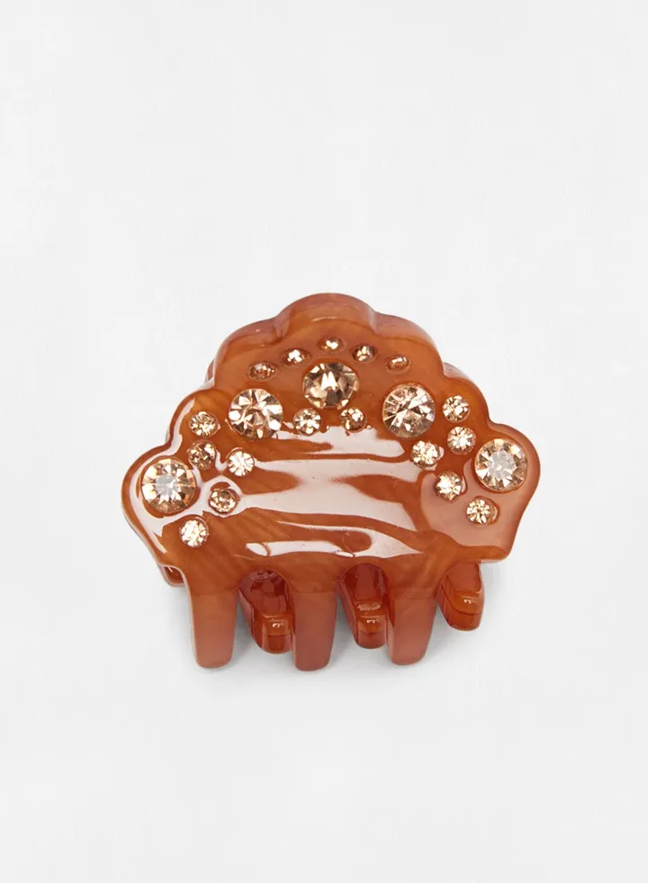 Stone Embellished Claw Clip