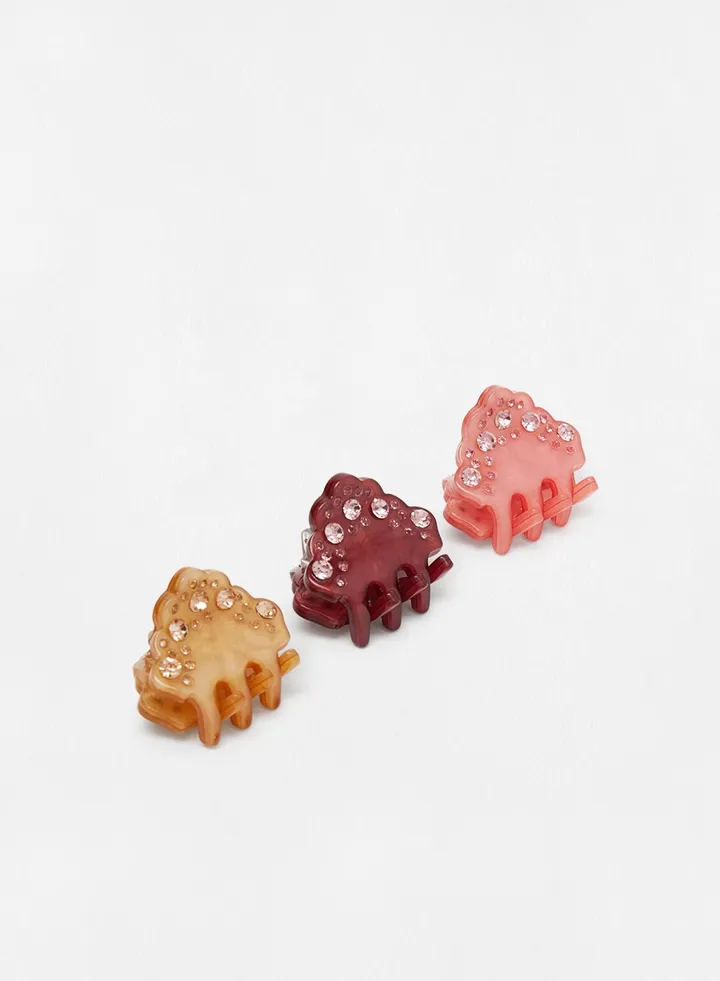 Studded Claw Clip (Pack of 3