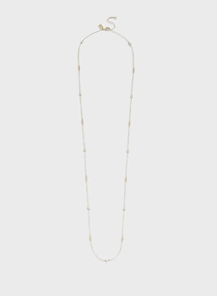 Pearl Station Necklace