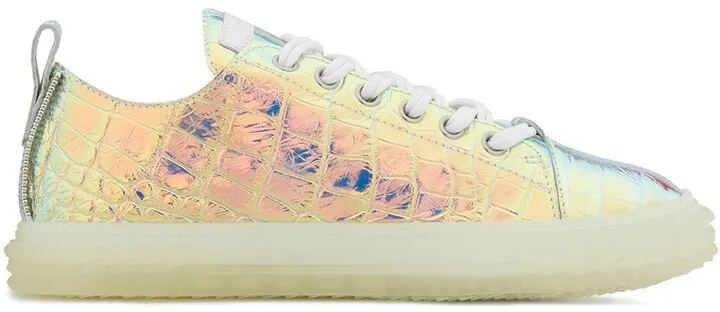 Low Top Holographic Effect Sneakers