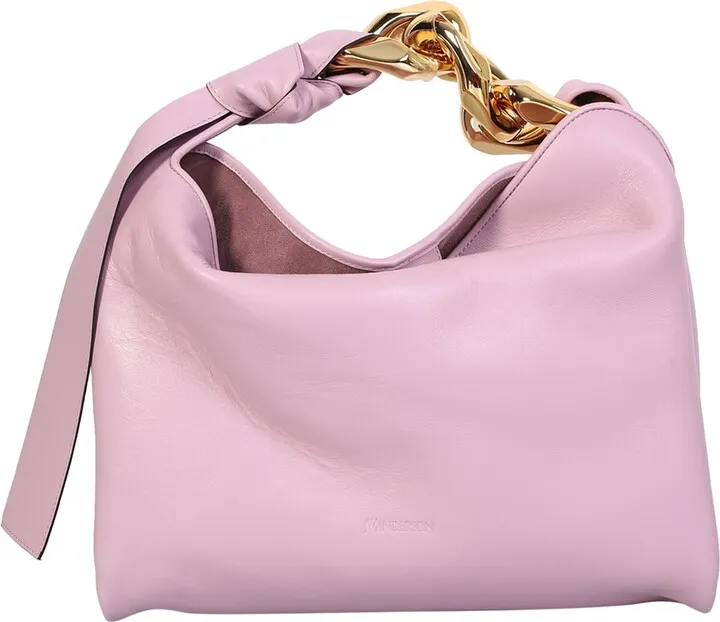 Small Chain Hobo Pink Bag