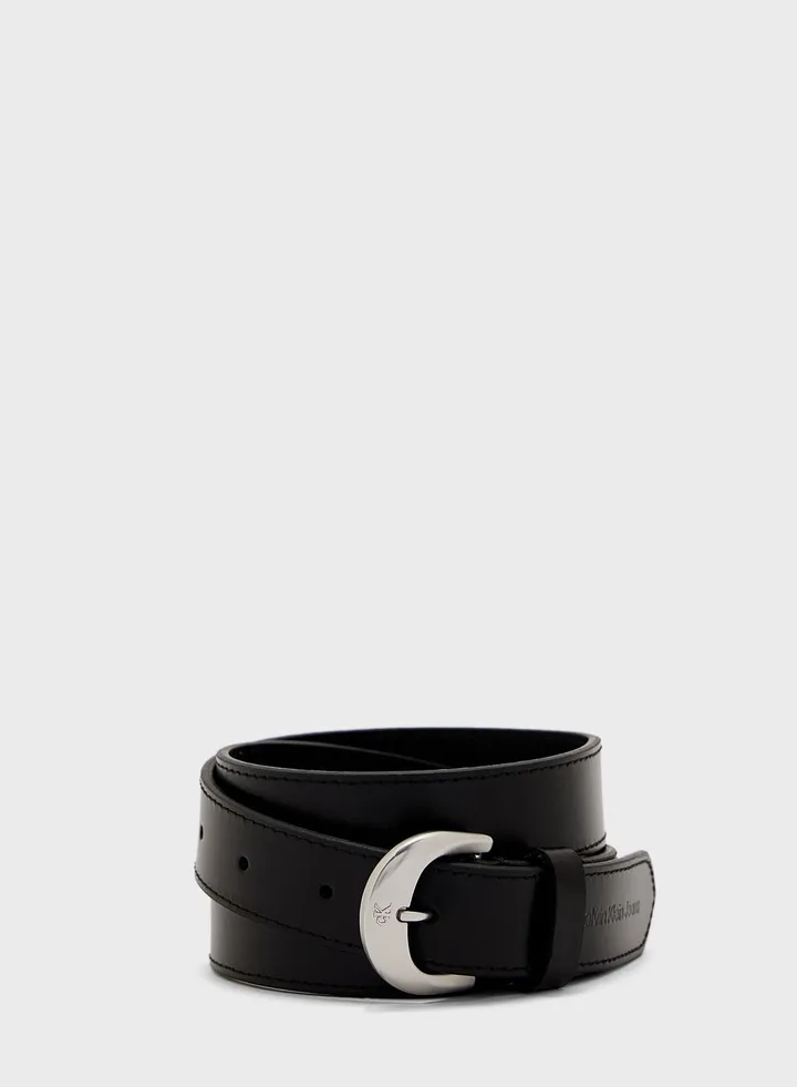 Logo Detailed Non Allocated Hole Belt