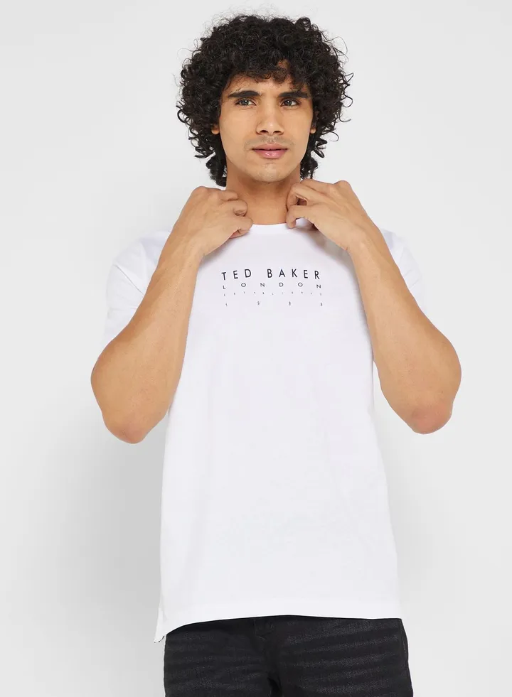 Slogan Crew Neck T-Shirt