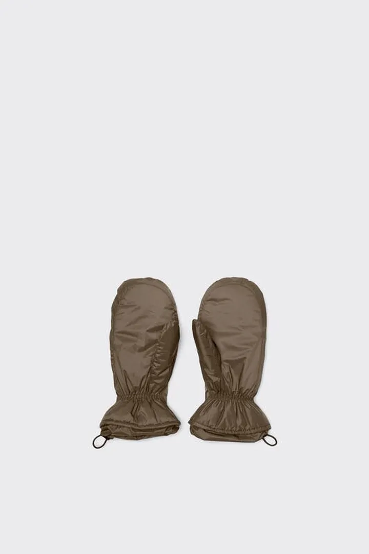 Rains Padded Nylon Mittens - Black