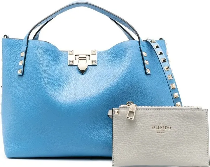 VALENTINO GARAVANI- Rockstud Small Leather Tote Bag