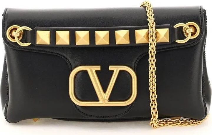 Garavani Stud Sign Vlogo Plaque Shoulder Bag