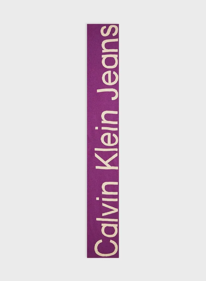 Logo Detailed Scarf