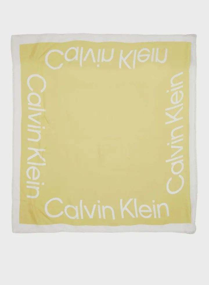 Logo Detailed Scarf