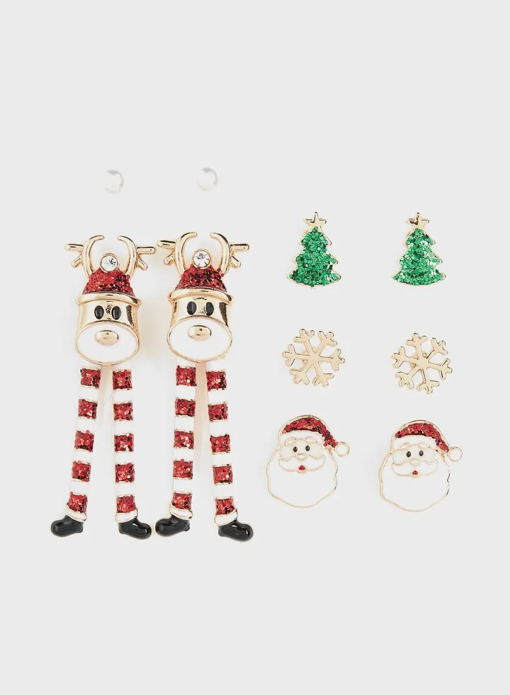 5 Pairs Stud Earrings