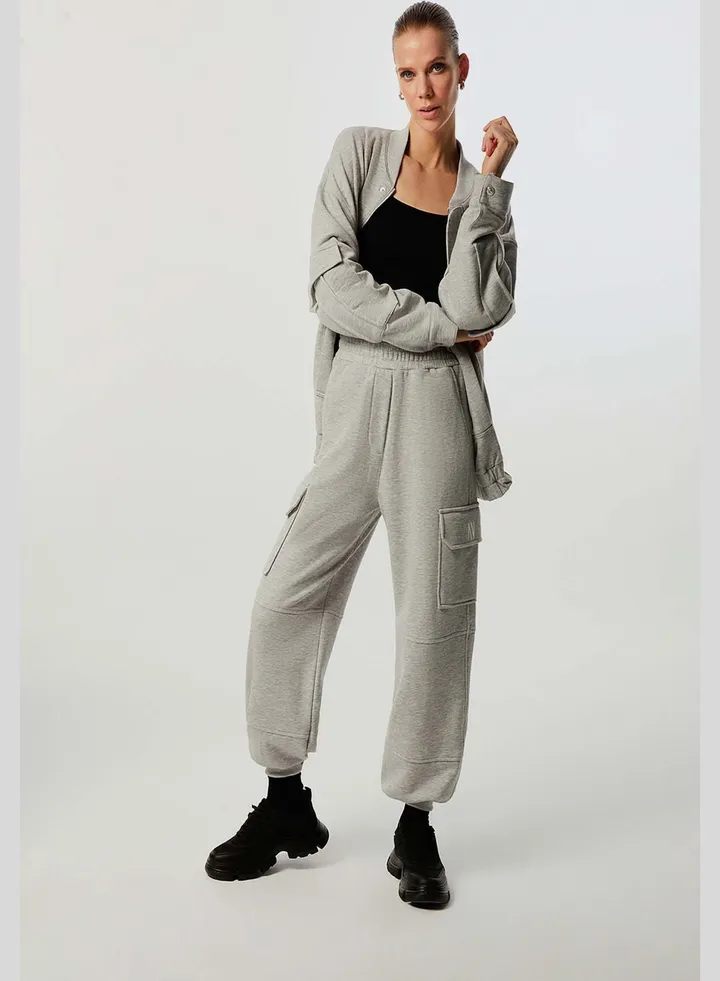 Pocket Detail High Waist Pants