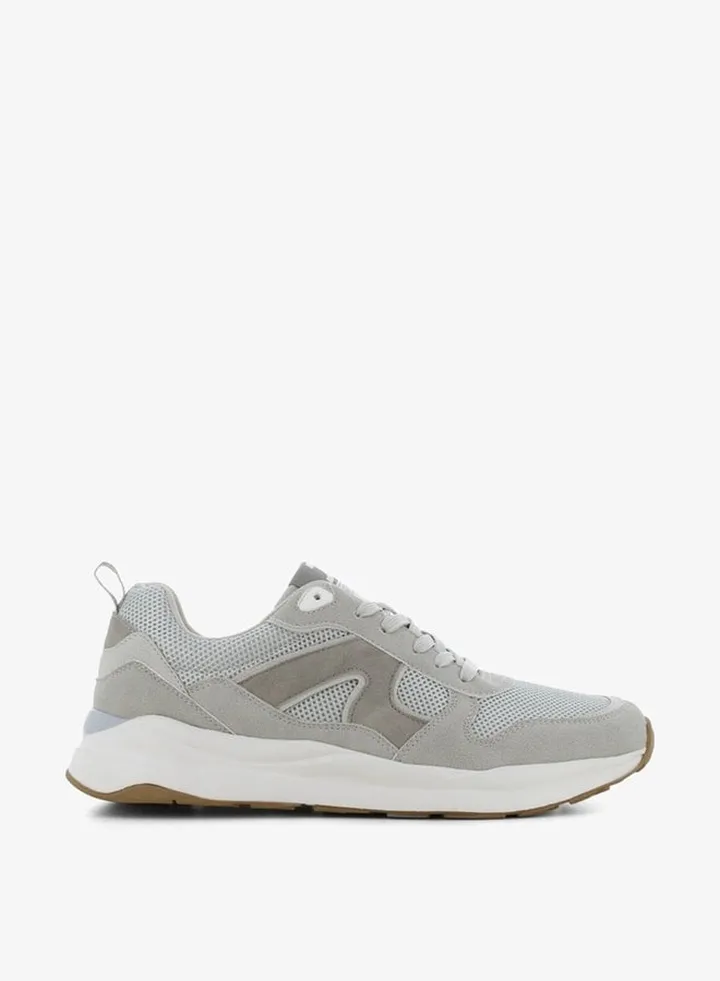 Men's Textured Lace-Up Sneakers
