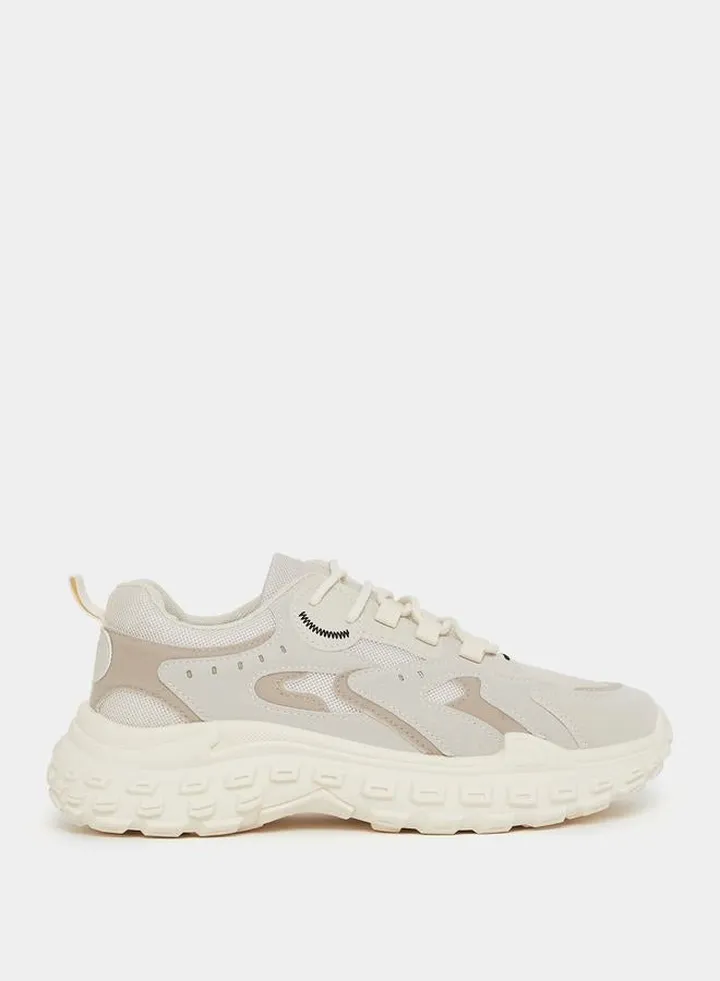 Chunky Sole Wear & Tear Resistant Sneakers