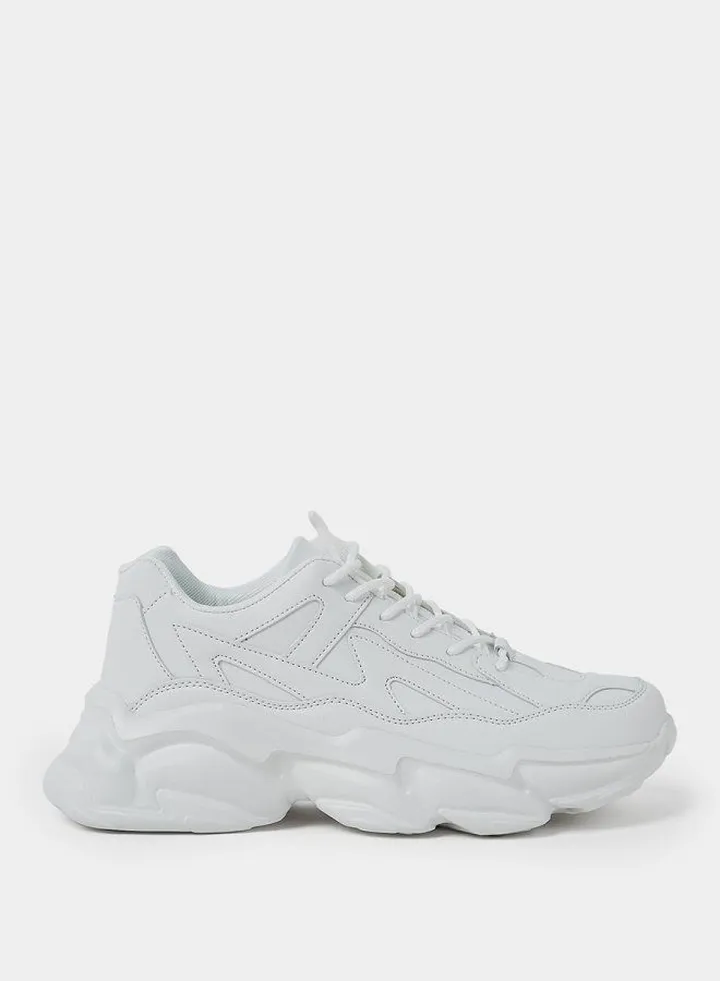 Stitch Detail Chunky Sneakers