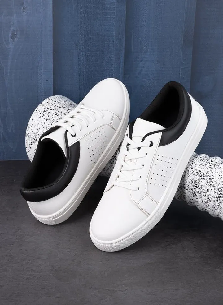 Cut Out Detail Lace Up Sneakers