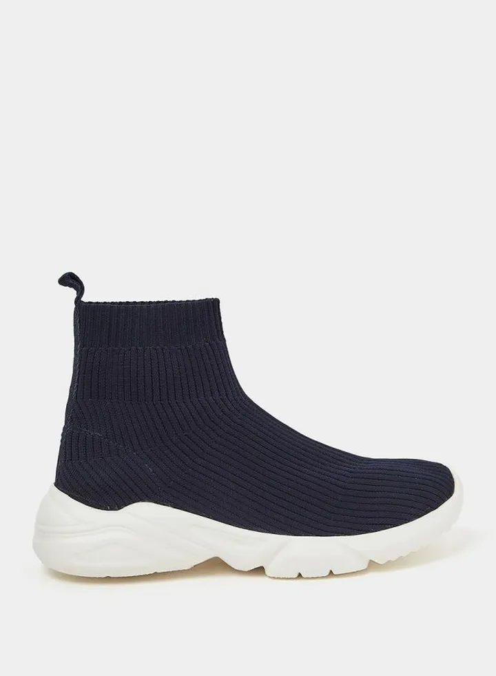 Knit Sock Slip On Sneakers