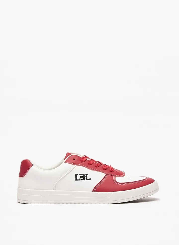 Mens Colourblock Lace-Up Casual Sneakers