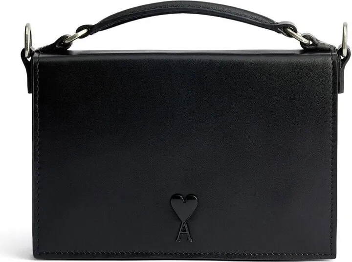 Black Ami De Coeur Monogram Cross Body Bag