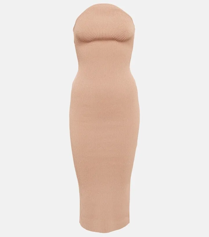 Rumer ribbed-knit midi dress