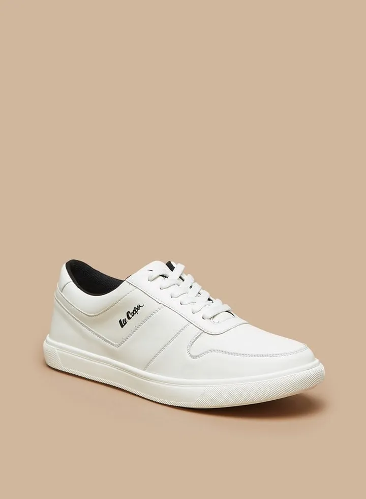 Men's Solid Lace-Up Sneakers