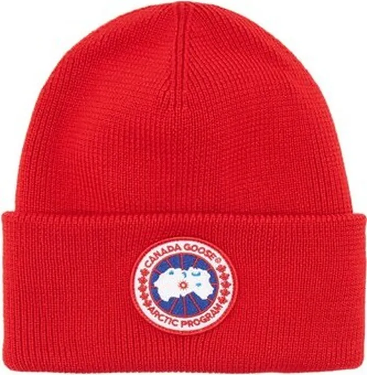 Logo-patch Merino-wool Beanie Hat