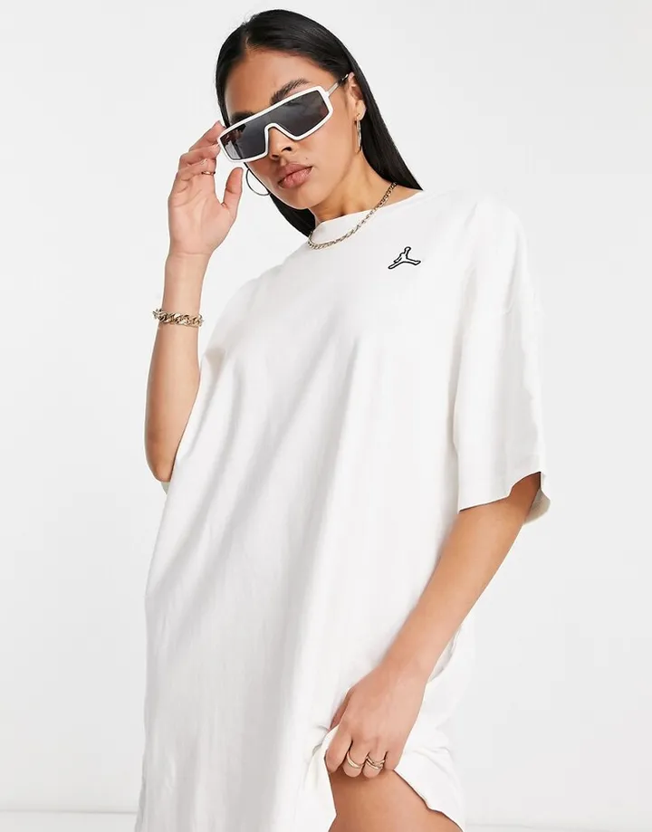 Nike Jordan Essentials T-shirt dress in white
