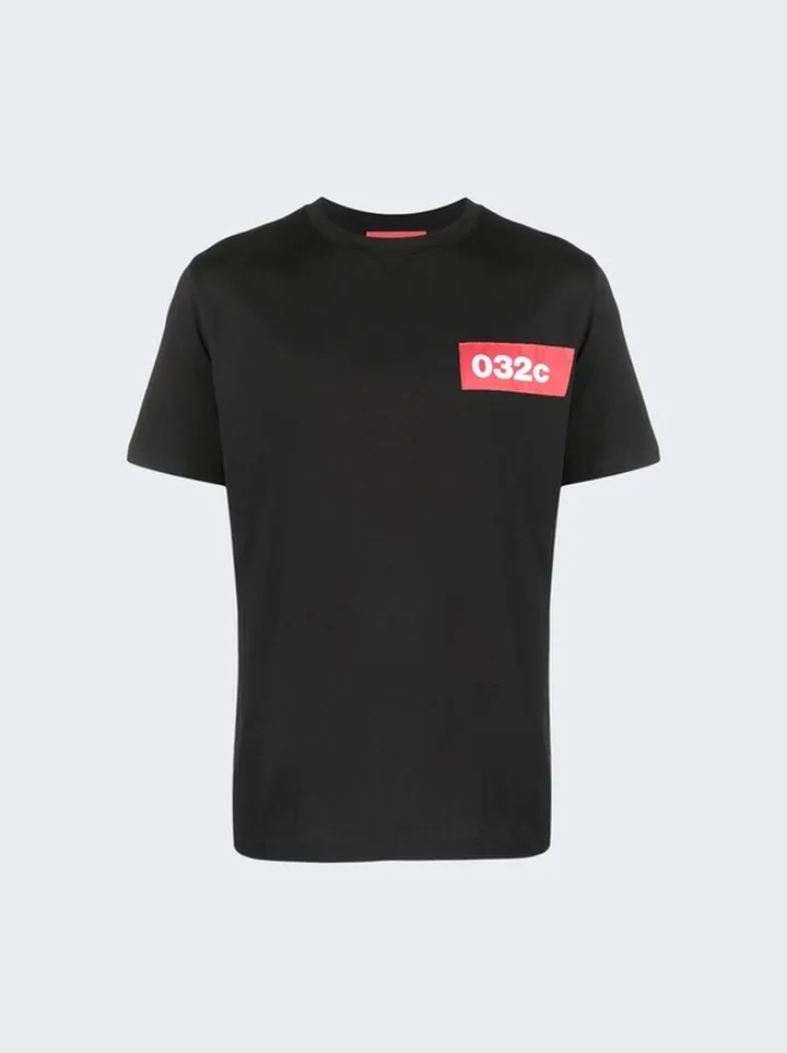 Logo Taped Tee Black