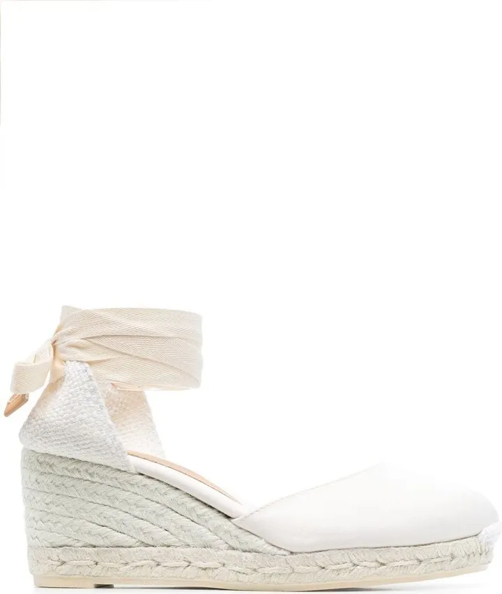 70mm Carina ankle tie-fastening espadrilles