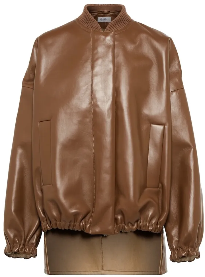 Nardo leather bomber jacket
