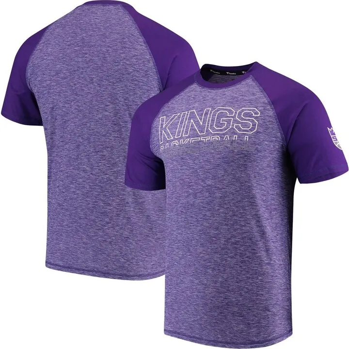 Men's Fanatics Branded Purple Sacramento Kings Made to Move Static Raglan Performance T-shirt