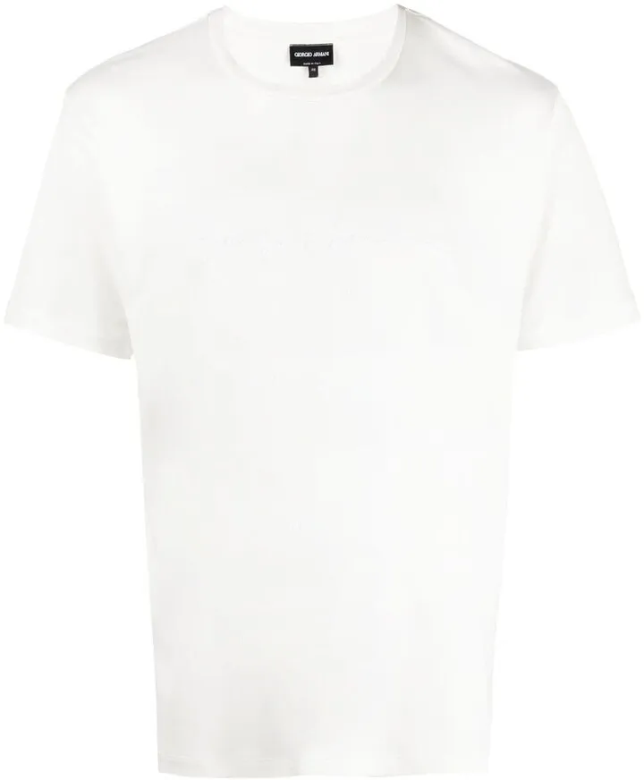 logo-embroidered T-shirt