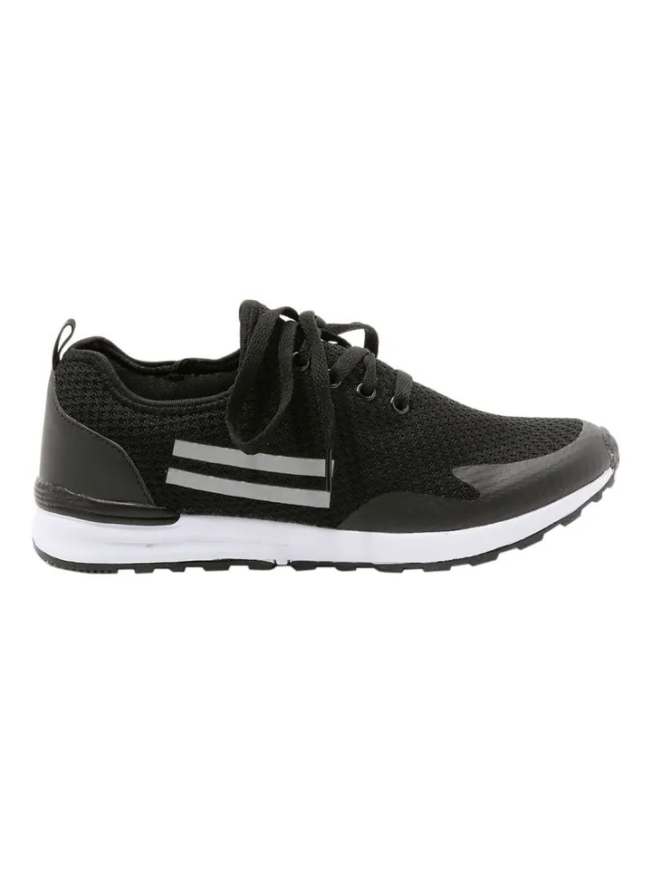 Reflective Side Striped Trainers