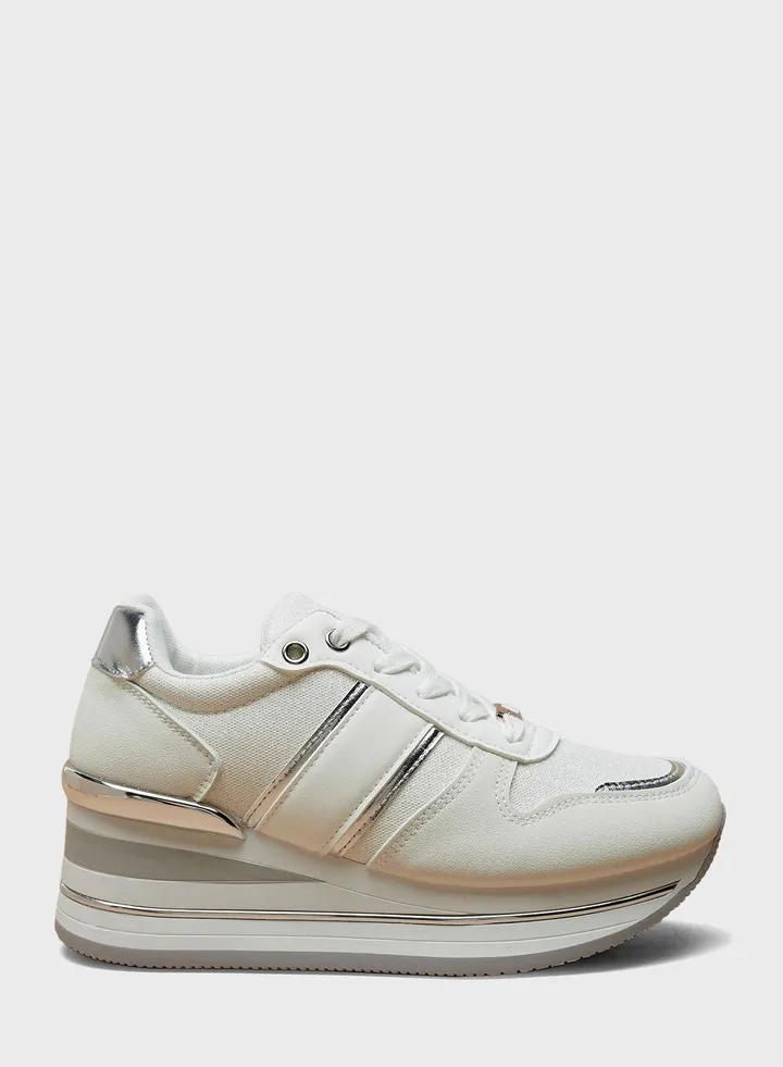 Lace Up Low Top Sneakers